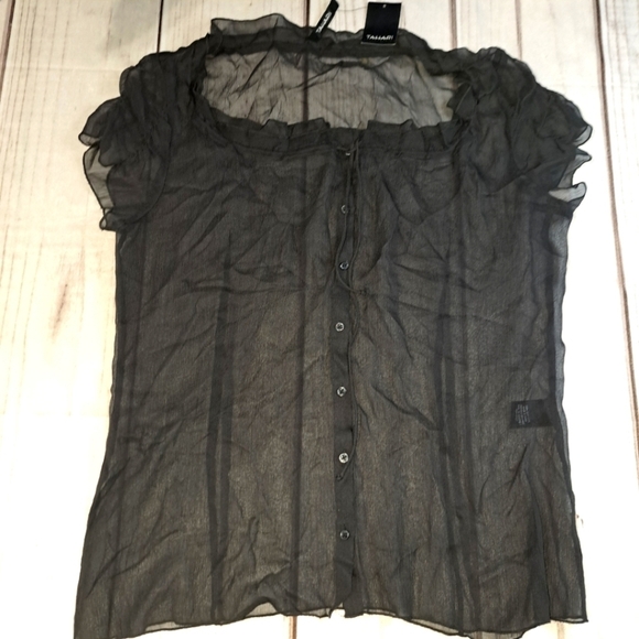Tahari Silk Top Size Large - Picture 1 of 14